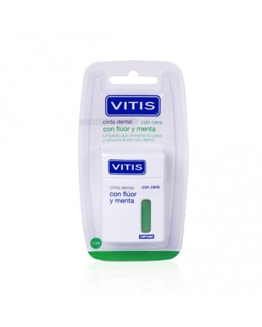 Cinta Dental VITIS® con Flúor y Menta - Dispensador 50 M